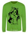 Sweatshirt Claudine Wolfe portrait orchid-green фото