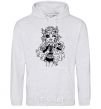 Men`s hoodie Laguna Blue portrait sport-grey фото