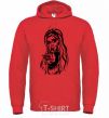 Men`s hoodie Gulia Yelps bright-red фото