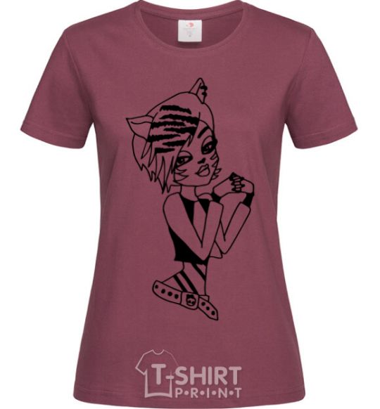 Women's T-shirt Toralei Stripe burgundy фото