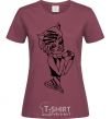 Women's T-shirt Toralei Stripe burgundy фото