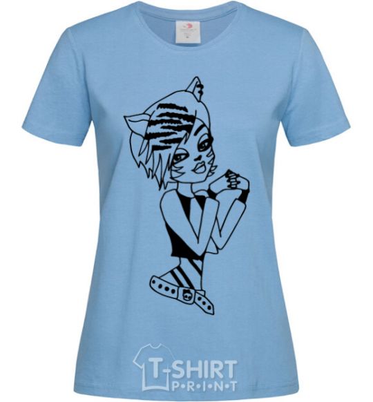 Women's T-shirt Toralei Stripe sky-blue фото