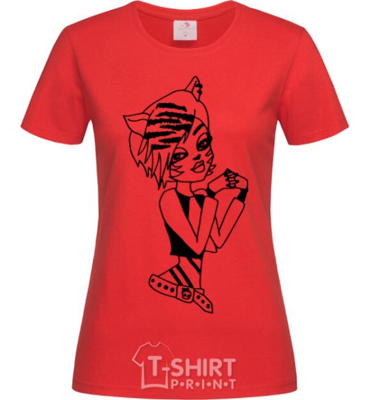 Women's T-shirt Toralei Stripe red фото