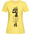 Женская футболка Торалей Страйп полный рост Лимонный фото