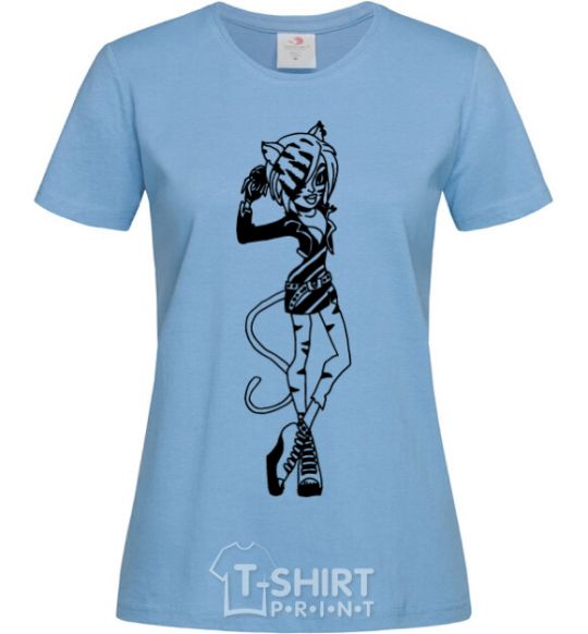 Женская футболка Торалей Страйп полный рост Голубой фото