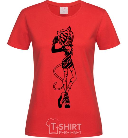 Женская футболка Торалей Страйп полный рост Красный фото