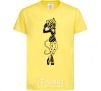 Детская футболка Торалей Страйп полный рост Лимонный фото