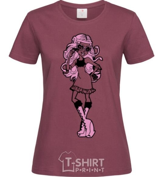 Women's T-shirt Viperin Gorgon burgundy фото