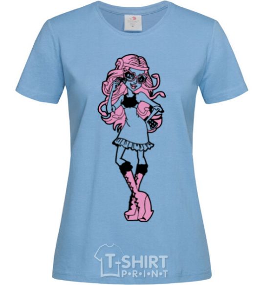 Women's T-shirt Viperin Gorgon sky-blue фото