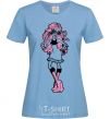 Women's T-shirt Viperin Gorgon sky-blue фото