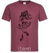 Men's T-Shirt Operetta burgundy фото