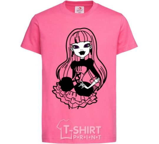 Детская футболка Элиссабет Ярко-розовый фото