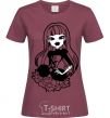 Women's T-shirt Elissabeth burgundy фото