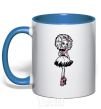 Mug with a colored handle Hani Swamp royal-blue фото