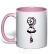 Mug with a colored handle Hani Swamp light-pink фото