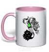 Mug with a colored handle Serena Von Boo light-pink фото