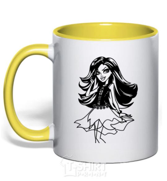 Mug with a colored handle Spectra Wondergeist yellow фото