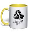 Mug with a colored handle Spectra Wondergeist yellow фото