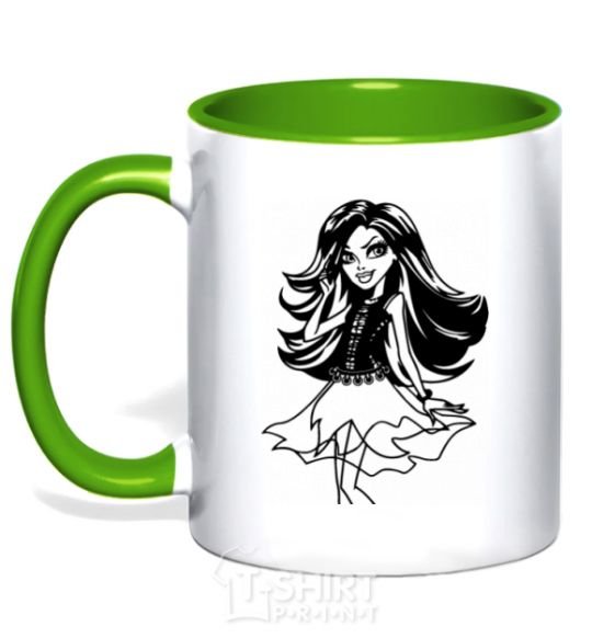 Mug with a colored handle Spectra Wondergeist kelly-green фото