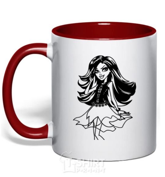 Mug with a colored handle Spectra Wondergeist red фото