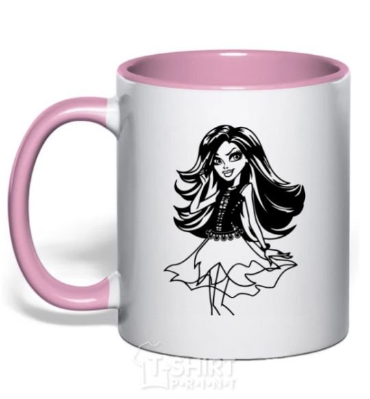 Mug with a colored handle Spectra Wondergeist light-pink фото