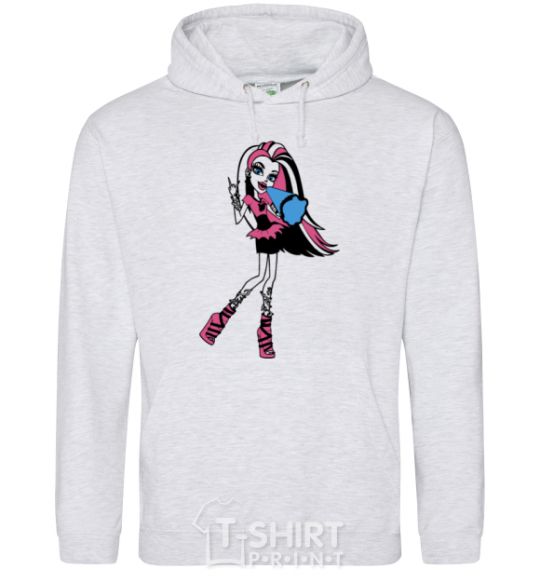 Men`s hoodie Full-length Venus McFlytrap sport-grey фото