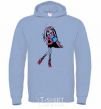 Men`s hoodie Full-length Venus McFlytrap sky-blue фото