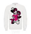 Sweatshirt Draculaura in a hat White фото