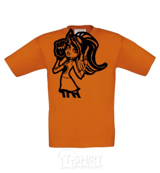 Kids T-shirt Frankie Stein with the glove cornsilk фото