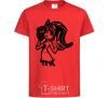 Kids T-shirt Frankie Stein with the glove red фото