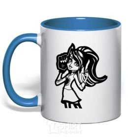 Mug with a colored handle