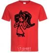 Men's T-Shirt Frankie Stein with the glove red фото