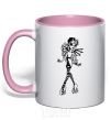 Mug with a colored handle Rochelle Goyle light-pink фото