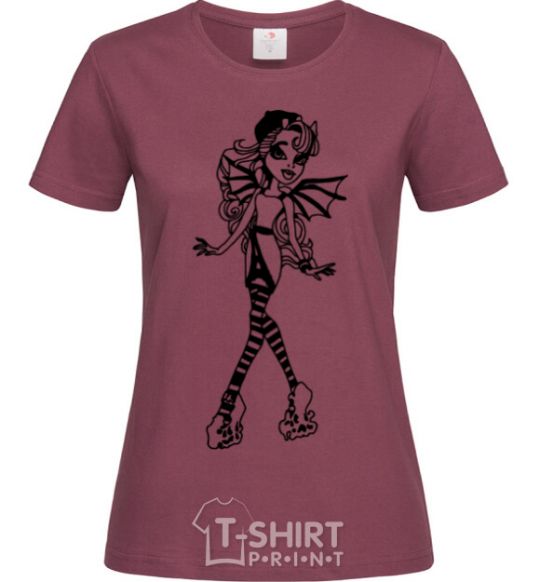 Women's T-shirt Rochelle Goyle burgundy фото