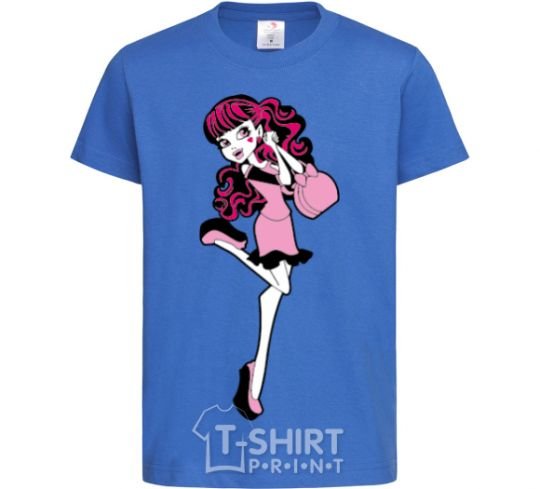 Kids T-shirt Happy Draculaura royal-blue фото