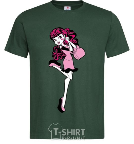 Men's T-Shirt Happy Draculaura bottle-green фото