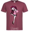 Men's T-Shirt Happy Draculaura burgundy фото