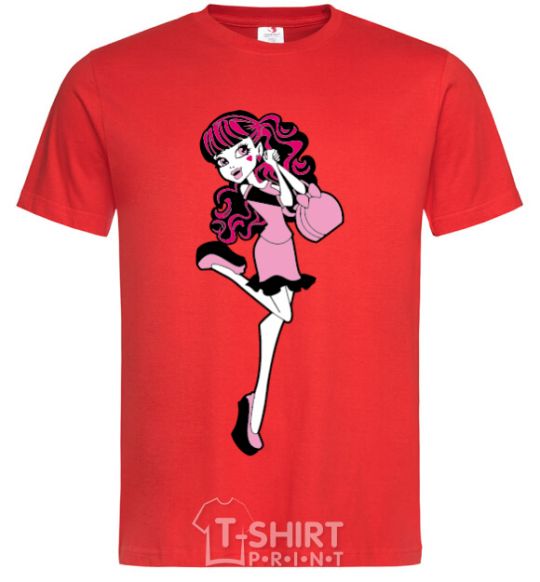 Men's T-Shirt Happy Draculaura red фото