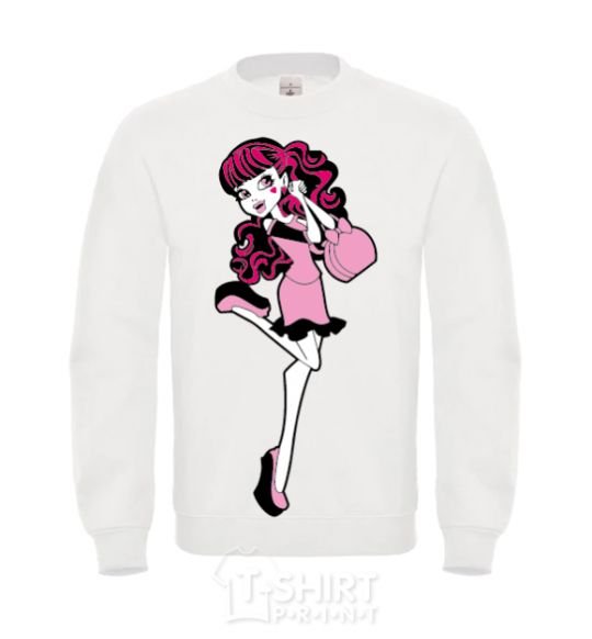 Sweatshirt Happy Draculaura White фото