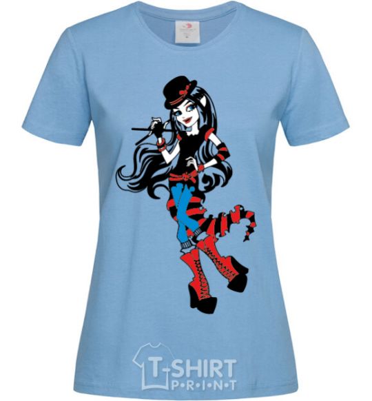 Women's T-shirt Boo-Loo Carone sky-blue фото