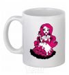 Ceramic mug Draculaura the princess White фото