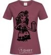 Women's T-shirt Cupid burgundy фото