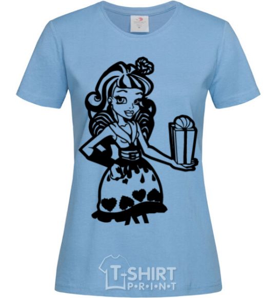 Women's T-shirt Cupid sky-blue фото