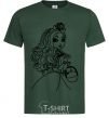 Men's T-Shirt Apple White bottle-green фото