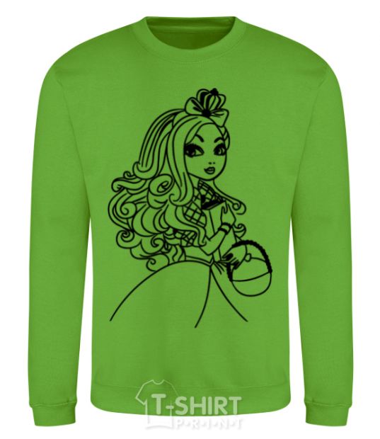 Sweatshirt Apple White orchid-green фото