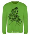 Sweatshirt Apple White orchid-green фото