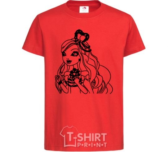 Kids T-shirt Apple White Snow White's daughter red фото