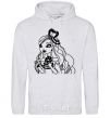 Men`s hoodie Apple White Snow White's daughter sport-grey фото