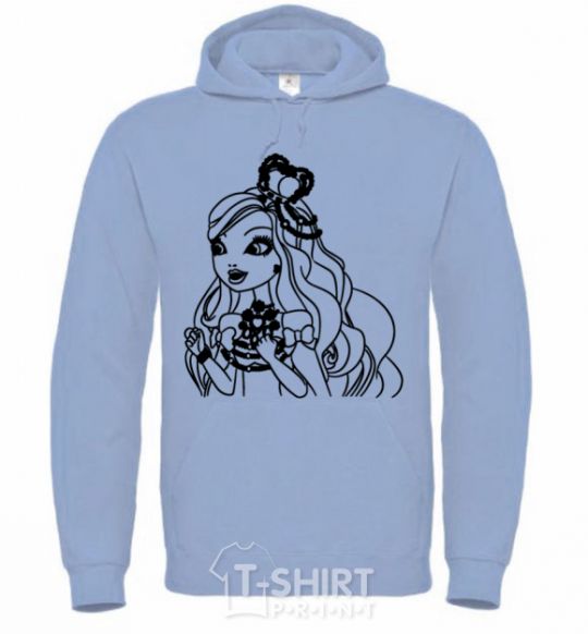 Men`s hoodie Apple White Snow White's daughter sky-blue фото