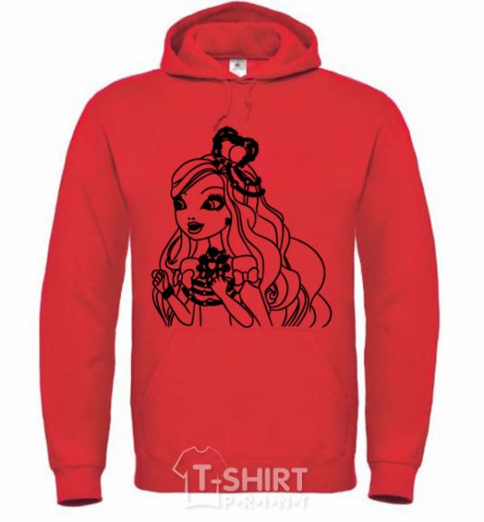 Men`s hoodie Apple White Snow White's daughter bright-red фото